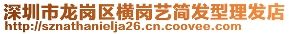 深圳市龍崗區(qū)橫崗藝簡(jiǎn)發(fā)型理發(fā)店