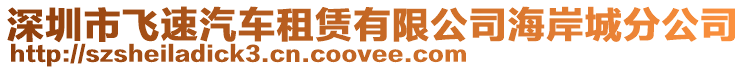 深圳市飛速汽車租賃有限公司海岸城分公司