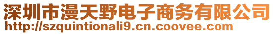 深圳市漫天野電子商務(wù)有限公司