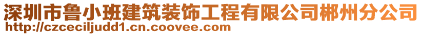 深圳市魯小班建筑裝飾工程有限公司郴州分公司