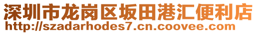 深圳市龍崗區(qū)坂田港匯便利店