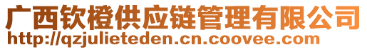 廣西欽橙供應(yīng)鏈管理有限公司