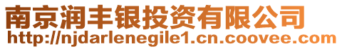 南京潤(rùn)豐銀投資有限公司