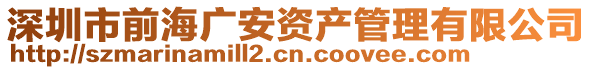 深圳市前海廣安資產(chǎn)管理有限公司