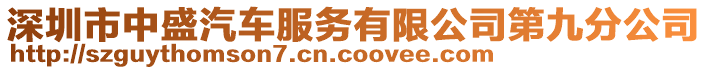 深圳市中盛汽車服務(wù)有限公司第九分公司