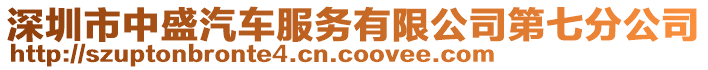 深圳市中盛汽車服務(wù)有限公司第七分公司