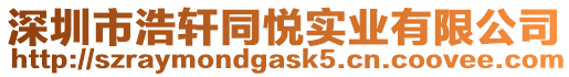 深圳市浩軒同悅實業(yè)有限公司