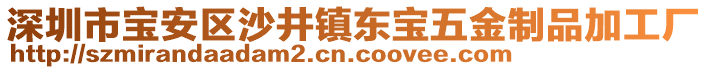 深圳市寶安區沙井鎮東寶五金制品加工廠