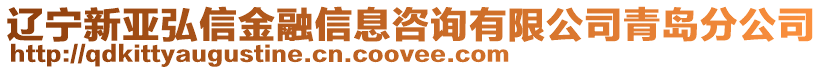 遼寧新亞弘信金融信息咨詢有限公司青島分公司