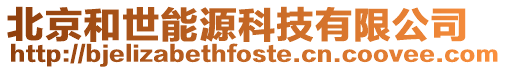 北京和世能源科技有限公司