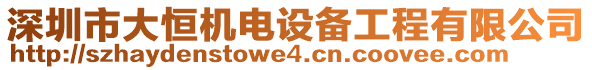 深圳市大恒機電設備工程有限公司