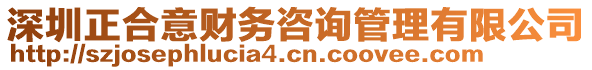 深圳正合意財務咨詢管理有限公司