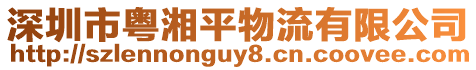 深圳市粵湘平物流有限公司