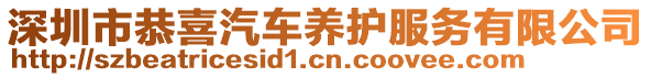 深圳市恭喜汽車養(yǎng)護服務(wù)有限公司