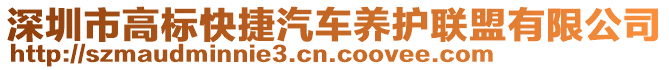 深圳市高標快捷汽車養(yǎng)護聯(lián)盟有限公司