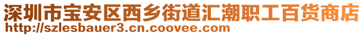 深圳市寶安區(qū)西鄉(xiāng)街道匯潮職工百貨商店