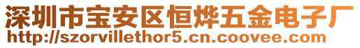 深圳市寶安區(qū)恒燁五金電子廠