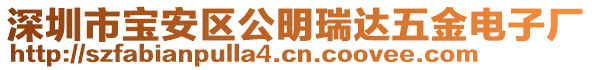 深圳市寶安區(qū)公明瑞達(dá)五金電子廠