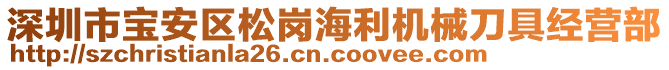 深圳市寶安區(qū)松崗海利機械刀具經(jīng)營部