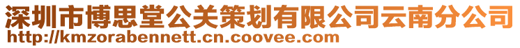 深圳市博思堂公關策劃有限公司云南分公司