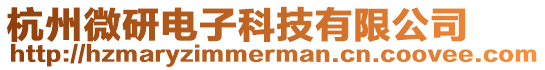 杭州微研電子科技有限公司