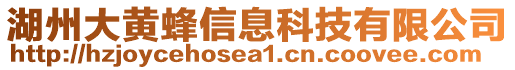 湖州大黃蜂信息科技有限公司