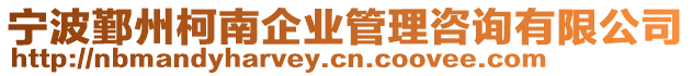 寧波鄞州柯南企業(yè)管理咨詢有限公司