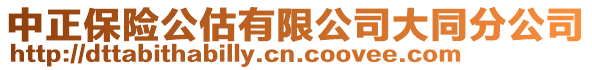 中正保險公估有限公司大同分公司