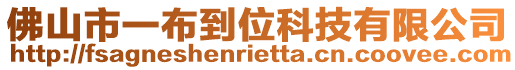佛山市一布到位科技有限公司