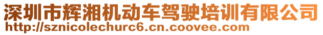 深圳市輝湘機(jī)動(dòng)車駕駛培訓(xùn)有限公司