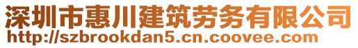 深圳市惠川建筑勞務(wù)有限公司