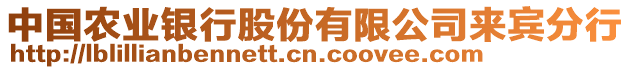 中國(guó)農(nóng)業(yè)銀行股份有限公司來賓分行