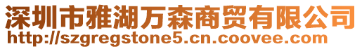 深圳市雅湖萬森商貿(mào)有限公司