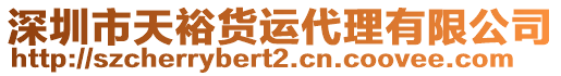 深圳市天裕貨運(yùn)代理有限公司