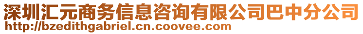 深圳匯元商務(wù)信息咨詢有限公司巴中分公司