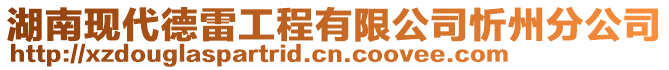 湖南現代德雷工程有限公司忻州分公司