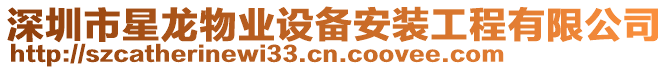 深圳市星龍物業(yè)設備安裝工程有限公司