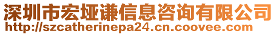 深圳市宏埡謙信息咨詢有限公司