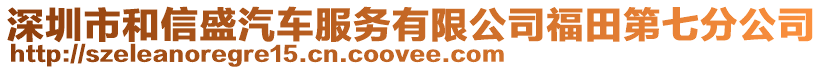 深圳市和信盛汽車服務有限公司福田第七分公司