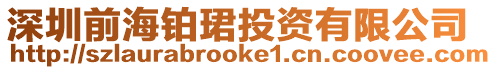 深圳前海鉑珺投資有限公司