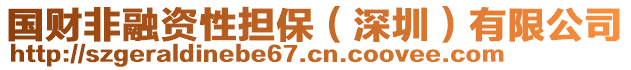 國財(cái)非融資性擔(dān)保（深圳）有限公司