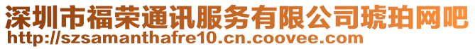 深圳市福榮通訊服務(wù)有限公司琥珀網(wǎng)吧