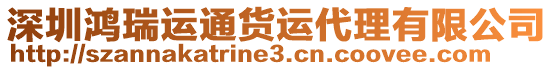 深圳鴻瑞運通貨運代理有限公司