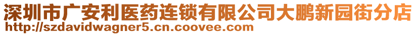 深圳市廣安利醫藥連鎖有限公司大鵬新園街分店