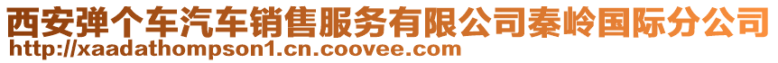 西安彈個車汽車銷售服務(wù)有限公司秦嶺國際分公司