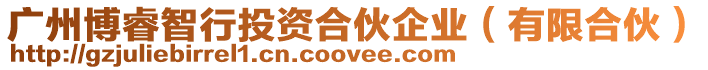 廣州博睿智行投資合伙企業(有限合伙)