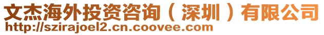 文杰海外投資咨詢(深圳)有限公司