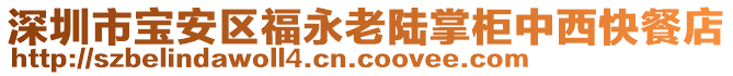 深圳市寶安區福永老陸掌柜中西快餐店