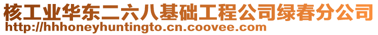 核工業(yè)華東二六八基礎(chǔ)工程公司綠春分公司