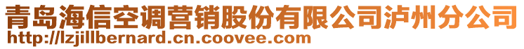 青島海信空調(diào)營銷股份有限公司瀘州分公司